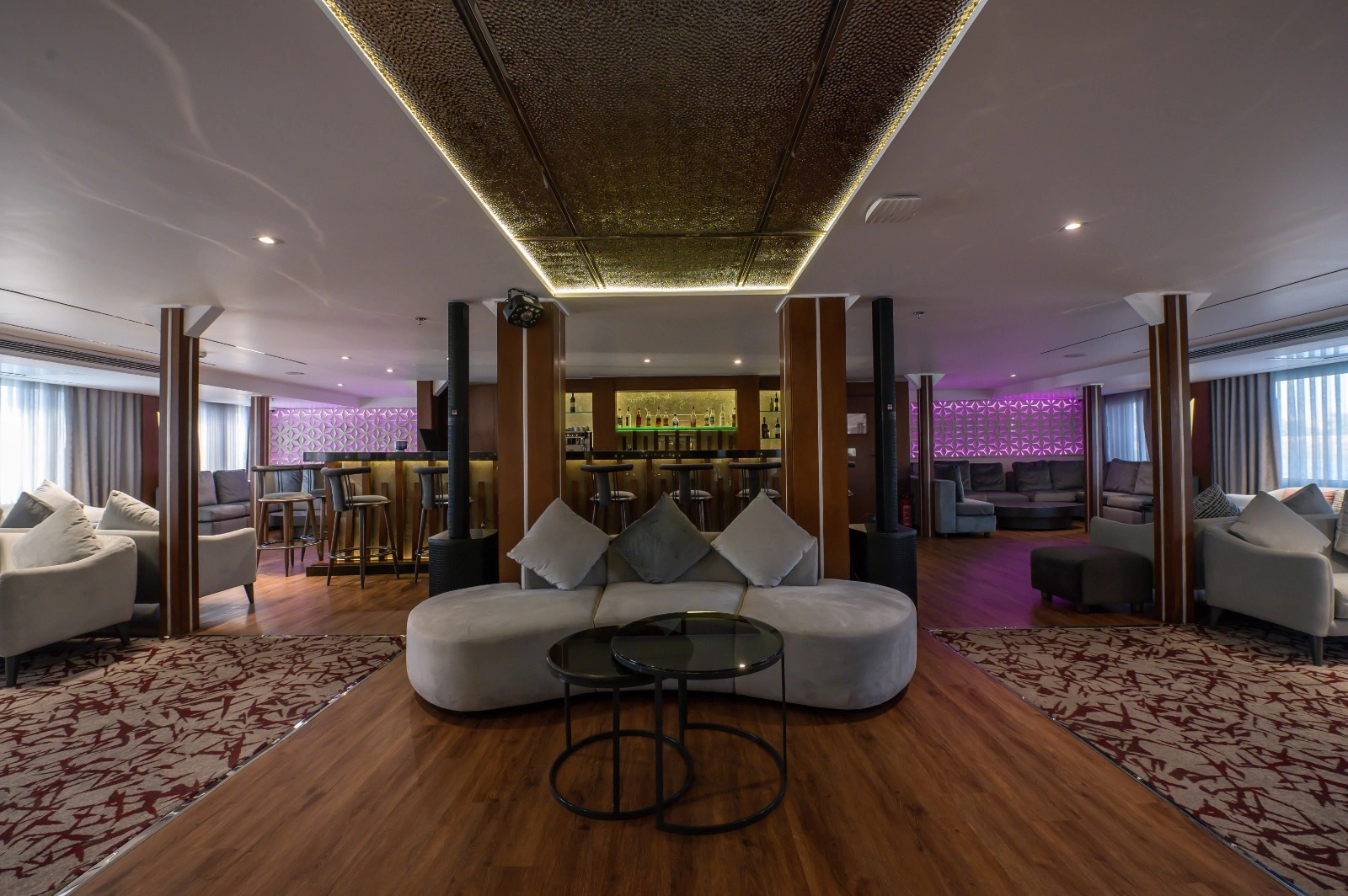 Lounge aboard the Concerto III Nile Cruise Nile cruise